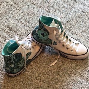 Blue butterfly Converse All Star